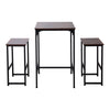 Breakfast Bar Table and Stools Kitchen Dining Room Industrial Furniture Set of 3
