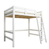3FT Bunk Bed High Sleeper Solid Wood Bed Frame Slats Ladder Children Kids Single
