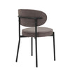 Dusk Mia Taupe Matte Velvet Set of 2 Dining Chairs