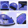 Electric Ride on Bumper Car 12V Electric 360° Spin Car Purple