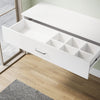 Wall Hanging Dressing Table High Gloss Vanity Makeup Desk with Storage Drawer
