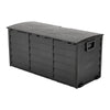LARGE PLASTIC GARDEN PATIO STORAGE DECK BOX CHEST LID CONTAINER WATERPROOF SHED