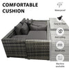 RATTAN GARDEN FURNITURE 9 SEATER SET CHAIRS SOFA TABLE OUTDOOR PATIO WICKER