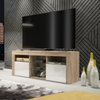 TV Unit Cabinet | TV Stand 145cm | Sideboard with High Gloss Doors | Free LED