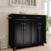 Kitchen Island Unit Butchers Block Trolley Breakfast Bar Table Storage Cabinet