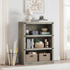 Wooden Bookcase 3 Tier Shelving Display Storage Shelf Unit Wood Furniture