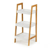 Ladder Shelf Bookcase 3 Tier Storage Shelving Unit Display Stand Wall Rack Moder