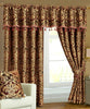 Curtains Ready Made Fully Lined Jacquard Pencil Pleat Tape Top Pair & Tiebacks