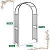 218x119x44CM Steel Garden Arch for Wedding & Climbing Plants with Stakes