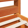Bed Frame without Mattress Wax Brown Super King Solid Wood Pine