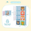 Portable 8-Cube Baby Closet Kids Wardrobe-Blue