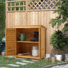 Wooden Garden Shed Outdoor Store Cupboard Storage Gardening Tools Wood Cabinet