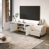 190cm TV Unit Cabinet Stand Storage with 3 Doors, 2 Drawers, Sideboard White