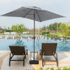 Rectangle Banana Garden Parasol 2x3M Umbrella Sun Shade Outdoor Patio Crank Tilt