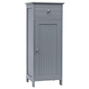 Bathroom Storage Cabinet Floor Standing Wooden Cupboard w/ Single Door & Drawer