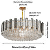 Super Bright Crystal Ceiling Light Height Adjustable Pendant Chandelier Lights