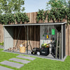 Galvanised Firewood Log Holder Wood Storage Rack Cabin LogStore Bike Garden Shed