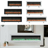LED Fireplace Media Wall Fire Wall Mounted / Standing Electric Heater 40-100in