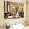 Frameless Wall Mirror Adhesive Bathroom Bedroom Makeup Vanity Camper Campervan