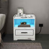 Smart Bedside Table with Adjustable Light Colors & Brightness