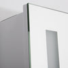 LED illuminated Bathroom Mirror Cabinet with Demister Shaver Socket Wall Mounted