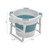 Folding Portable Bathtub Bath Tub Adult Child Warm Spa Sauna Soaking Barrel&Lid