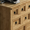 Corona 4+3+2 Merchant Drawer Chest Storage Cabinet Solid Waxed Pine Furniture