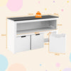 Kids Toy Organizer 3 Bin Storage Cabinet Bookcase Wooden Bookshelf Display Rack