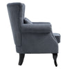 Fireside Armchair Wing Back Chesterfield Queen Anne Chair Bedroom Lounge Sofa