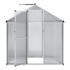 4x6FT Walk-In Greenhouse Polycarb PC Panel Aluminium Frame W/ Door Window Vent