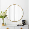 40/50/60/70/80cm Round Mirror Frame Wall Mirror Glass Bedroom Vanity Make-up