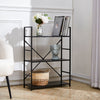 3/4/5 Tier Vertical Wooden Ladder Shelving Shelf Retail Display Storage Bookcase