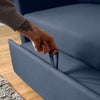Dahlia Navy Blue 2-Seater Pull Out Sofa Bed - Convertible Sleeper Sofa