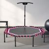 51'' Octagonal Trampoline Adult Rebounder Jumper w/T-Shape Adjustable Handle
