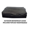 Corner Sofa Furniture L-Shaped Rattan Set 4 Seater Indoor/Outdoor Patio Garden