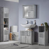 Modern Bathroom Cabinet Basin Sink Storage Mirror Cupboard MDF Wooden Furniture