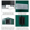 Metal Garden Shed 6X4 Large Outdoor Garden Storage House ApexRoof WITH FREE BASE