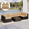Cushion Covers Rattan Sofa Set Replacement Polyester Cover Cases Zip Fastening