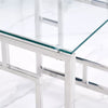 Set of 3 Glass Nesting Coffee Tables Stacking End Side Tables for Living Room