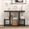 Rustic TV Console Table for 50 Inches TVs Industrial Sofa Table Display Rack