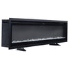 Electric Wall Mounted LED Fireplace 9 Color Wall Inset Into Fire 40 50 60" Timer