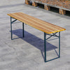 Portable Wooden Folding Beer Table Trestle Camp Garden Outdoor Barbecue Table