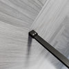 Wet Room Shower Enclosure Screen Walk In Black Grid 8mm Glass Panel 800x1850mm