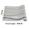 Grey Silver Black Stripes Wallpaper 3D Effect Living Room Non-Woven Wallpaper UK