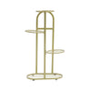 4 Tiers 5 Pot Metal Plant Stand Open Display Outdoor Indoor Tall Flower Pot Rack