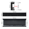 Modern 3 Sided Fireplace 60 inch Electric Fireplace Flame Heater Wall Inset Fire