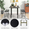 3-Piece Dining Table Set for 4-6 Extendable Kitchen Table Set with 2 Benches