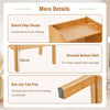 3 Tier Bamboo Bookshelf Free Standing Tall Bookcase Storage Organizer Rack Shelf