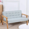Solid Wood Frame Scandi Fabric Tub Armchair Padded Single Sofa Couch Loveseat UK