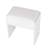 Dressing Table Stool Makeup Bench Padded Chair Piano Seat Vanity SoftStool White